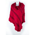 Knitted Acrylic Wholesale Poncho for Women